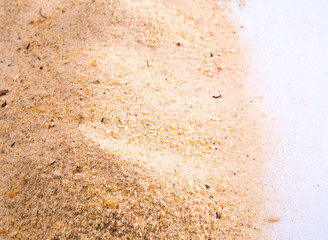 A pile of beach sand