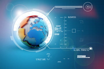 Earth with arrow circle around