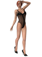 Sexy girl with hot lingerie