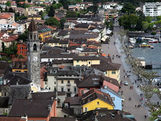 Fototapeta na wymiar Tourisme à Ascona.