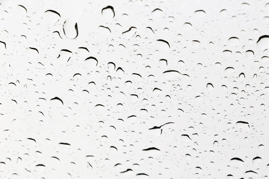 Pattern of droplets on wet glass 2
