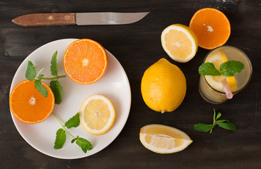 Tangerines, lemons and limes