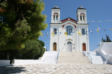 Obraz premium Church Naoussa Paros Cyclades Greece 07