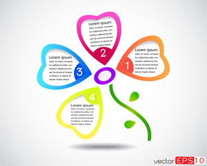 Flower business presentation, modern design template