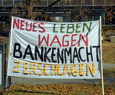 Plakat der blockupy-Bewegung
