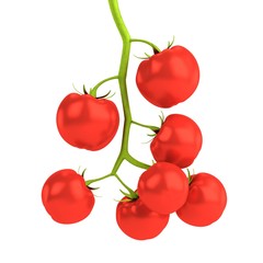 realistic 3d render of cherry tomatoes