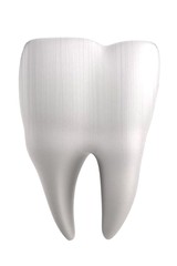 realistic 3d render of human tooth