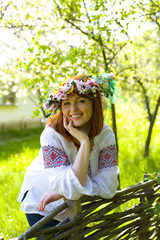 Portrait of the beautiful young Ukrainian