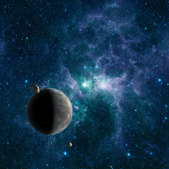 Fototapeta premium Primordial birth of a new world.