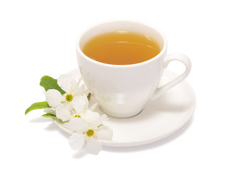 Obraz na płótnie Canvas zielona herbata i jaśmin