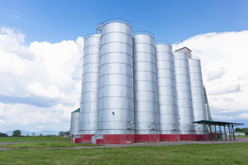 Fototapeta na wymiar Silos. Grain storage silos