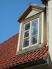 Red roof and dormer (Riga, Latvia)