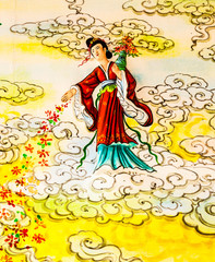 Obraz na płótnie Canvas Chinese mural