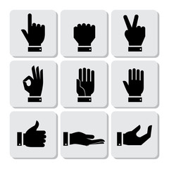 Hands Icons Set