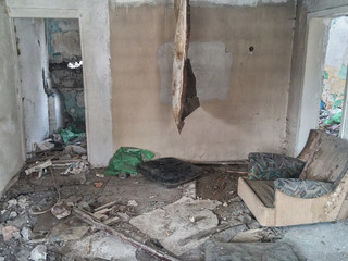 house after flood disaster