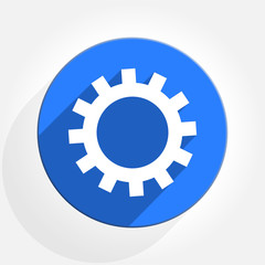 gear flat vector icon