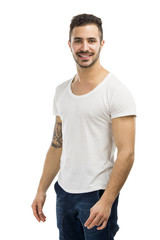 Obraz premium Smiling guy posing