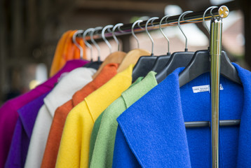 bunte Schurwolljackets