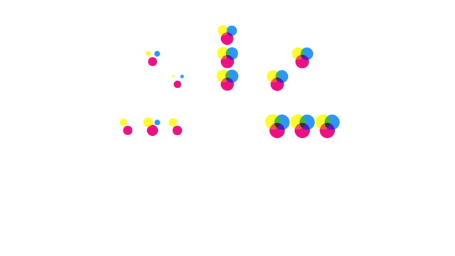 Minimalistic half tone media animations