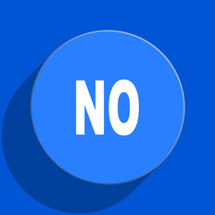 no blue web flat icon