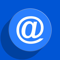 Fototapeta premium email blue web flat icon