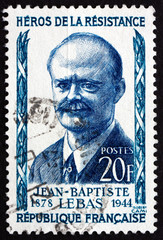 Postage stamp France 1957 Jean-Baptiste Lebas, Politician