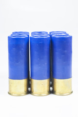 Shotgun no.12 Ammunition isolated on white