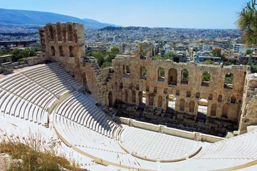 Foto op Canvas Odeon van Herodes Atticus in Athene, Griekenland © Mikhail Markovskiy