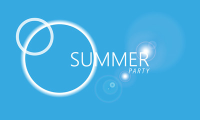 illustration summer party background