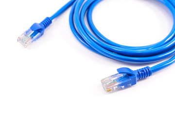 Blue network cable