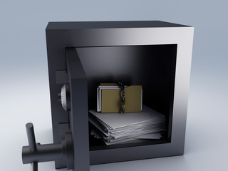 Secret archive and padlock folder