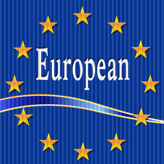 European flag.