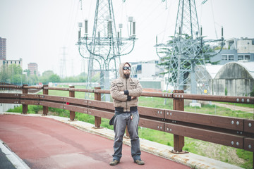 man with aviator glasses