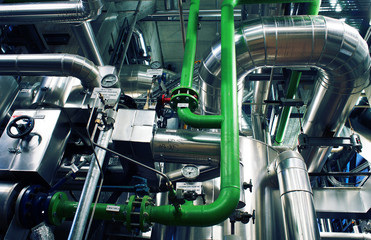 Industrial zone, Steel pipelines and equipment