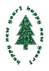 Green christmas tree