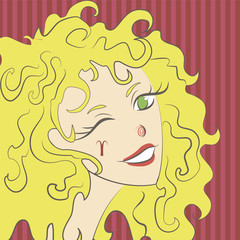 Horoscope Aries as a curly blonde