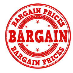 Bargain prices stamp