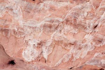 abstract in red stone from Petra, Jordan