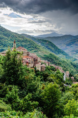Fototapeta na wymiar Apricale, Liguria, italy