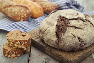 Rye round bread