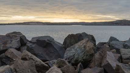 Coucher du soleil Borgarnes