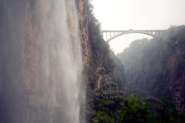 Malinghe waterfall in Xingyi city,Guizhou,China.