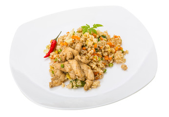 Fried rice with chicken