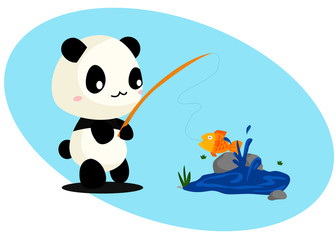 Panda and Fish