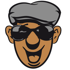 Gesicht mütze lustig Sonnenbrille