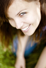 Obraz premium Woman in field