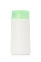 Packaging bottles, plastic, soap, shampoo white background