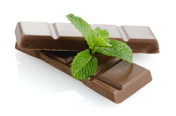Closeup detail of chocolate parts