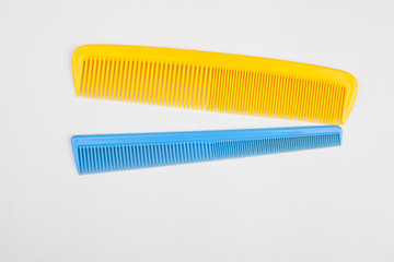 Professional hairdresser tools, isolated on white