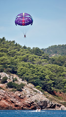 parachuting at sea